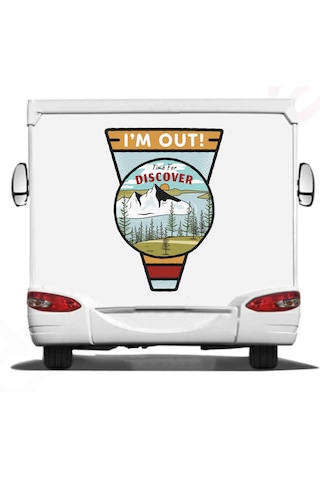 Kamp, Off Road, 4x4, Doğa, Manzara, Adventure Sticker, Araba Oto Motosiklet Karavan Pickup Arazi Suv 02179 10x7 Cm