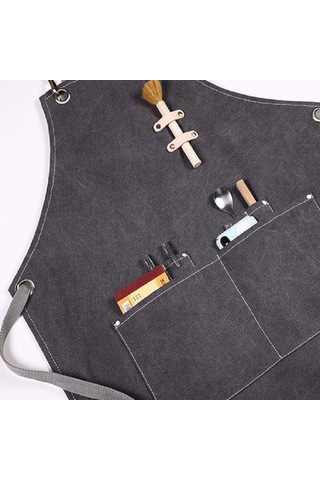 Sones Barbekü Pişirme Barmen Kirlenme Önleyici Kalın Kanvas Önlük