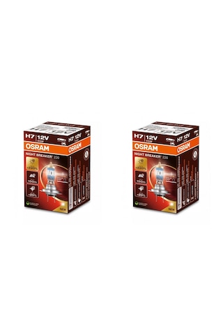 Osram Night Breaker 220 H7 %220 Fazla Işık 12v Tekli Paket 2 Ad.