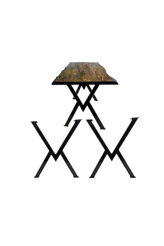 Bin1Fırsatt Metal Masa Ayağı Ahşap Masif Yemek Çalışma Bilgisayar Masası Ayak