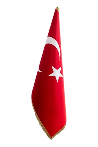 Türk Makam Bayrağı Telalı+simli Direksiz Tek Ebat