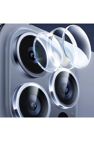 Baseus Apple iPhone 15 Pro Uyumlu -15 Pro Max İçin Sapphire Serisi Hd Cam Kame