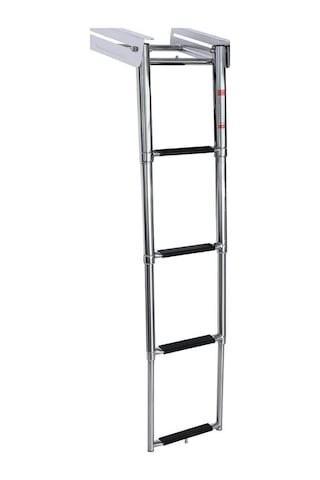 Erol Teleskopik Merdiven 4 Basamaklı Platform Altı Kızaklı 254x1150 mm