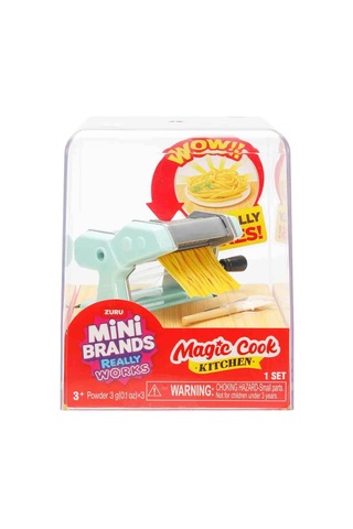 Mini Brands Magic Cook Kitchen Makarna Makinesi Mini Mutfak Seti Çalışan Minyatür Oyuncak 3+