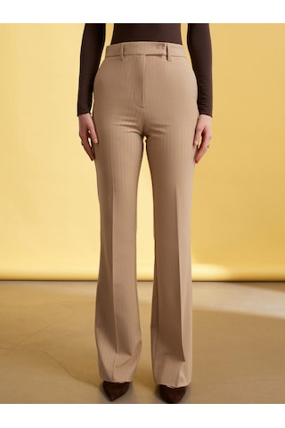 Dilvin 72278 Orta Belli Geniş Paça Pantolon-camel Camel