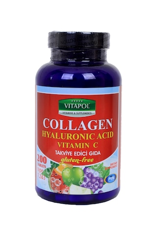 Vitapol Collagen Hyaluronic Acid Vitamin C 200 Tablet