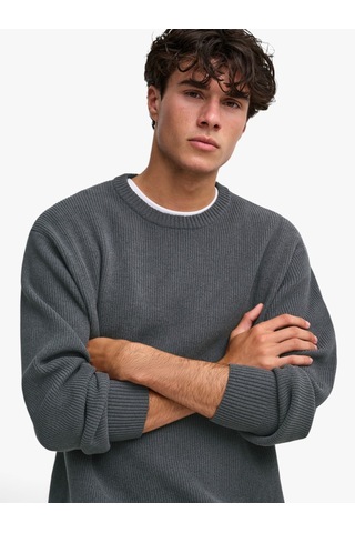 Only & Sons Onsrodger Rlx Crew Neck Knıt Erkek Gri Kazak - 22039789