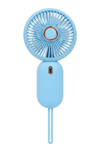 Mini Taşınabilir Fan Type-c Şarjlı El Vantilatörü Mavi Fn-65