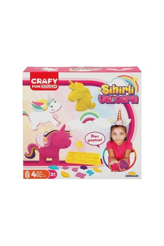 2090 Crafy Sihirli Unicorn Oyun Hamuru Seti - Çok Renkli