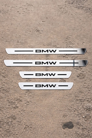 Bmw Nikelaj Krom Plastik 4 Parça Kapı Eşik Seti