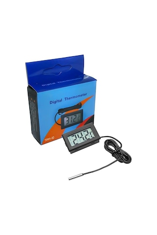 Lunatic 4522 Dijital Termometre Pilli -50 +110 Derece Arası Lcd Ekranlı Problu Kullanım Tipi Su Geçirmez