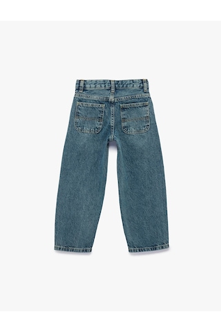 Koton Baggy Petrol Erkek Çocuk Jean Pantolon 6skb40046td