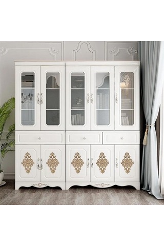 Pazly Avrupa Tarzı Ahşap Oyma Aplike Kapı Dolap Dekorasyonu 40x20cm Ahşap