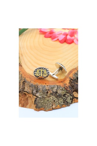 Midyatgümüşnurtaş Adalet Terazisi Işlemeli Erkek Gümüş Kol Düğmesi 201020737