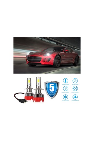 Padalink 2 Adet Süper Parlak 6000k H7 Led Motosiklet Farı - 6000lm, Ip65 Su Geçirmez