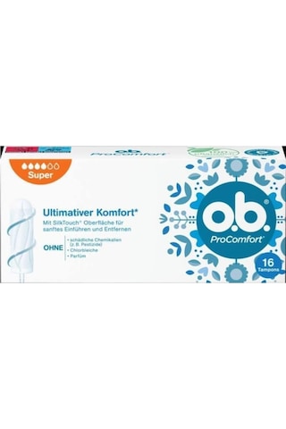 O.B. Ultimate Comfort Super 16'Lı Tampon 3 Paket (Toplam 48 Adet)