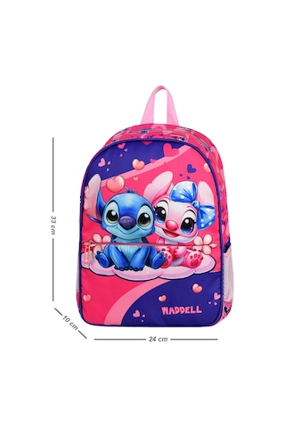 Waddell Lisanslı Stitch Temalı Anaokul Kreş Sırt Çantası 25507 Çok Renkli