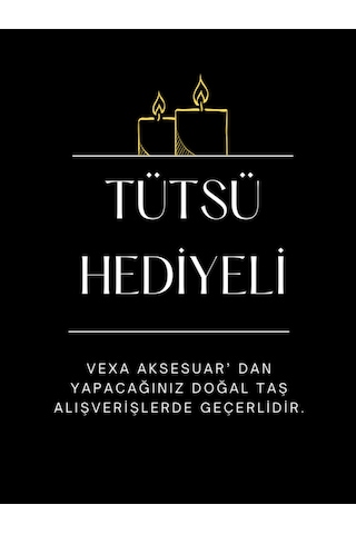 Koç Burcu Doğaltaş Bileklik Tütsü Hediyeli %100 Doğal Taş, Hediye Kutulu Set Çok Renkli