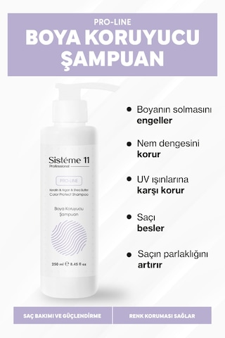 Sisteme 11 Boya Koruyucu Şampuan 250 Ml Boyalı
