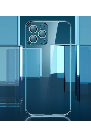 Apple Uyumlu iPhone 12 Pro Max Uyumlu Zore Blok Kılıf-renksiz Renksiz -