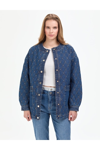 Pierre Cardin Kadın Açık Mavi Ceket Denim 50308552-vr003