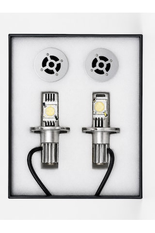 Üniversal H4 Mavi Turbo Xenon Led Far Ampulü 3600 Lümen 5000 Kelvin