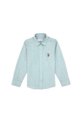 U.S. Polo Assn. Kız Çocuk Mint Uzun Kollu Basic Gömlek 50317629-VR090