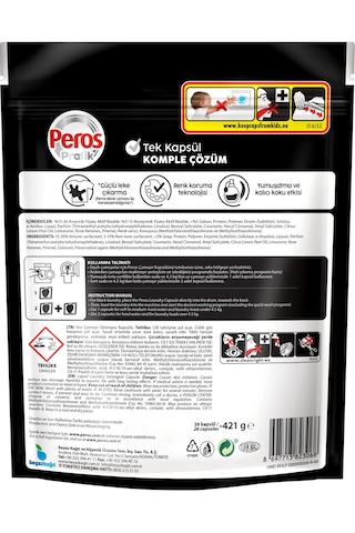 Peros Pratik Matik Çamaşır Deterjanı Kapsülü - Tableti 156 Adet Siyahlar 6pk 26 Set