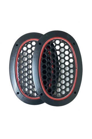 Oval Kırmızı Ledli Hoparlör Kapağı