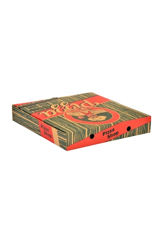 Miyo Ambalaj Pizza Kutusu  Oluklu Karton Baskıl 36 CM 100'lü 36 x 36 x 4 CM