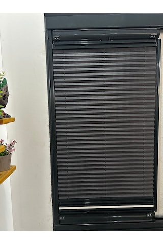 Kidmex Plise Gece Gündüz Katlanır Cam Balkon Perdesi - Ofis Perdesi - Mutfak Perdesi - Salon Perdesi