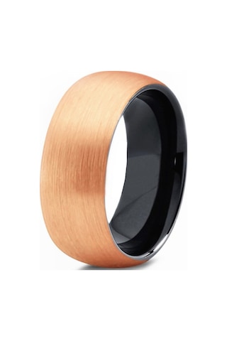 Chavin Bayan Erkek Eskitilmiş Gold Tungsten Yüzük Dm82