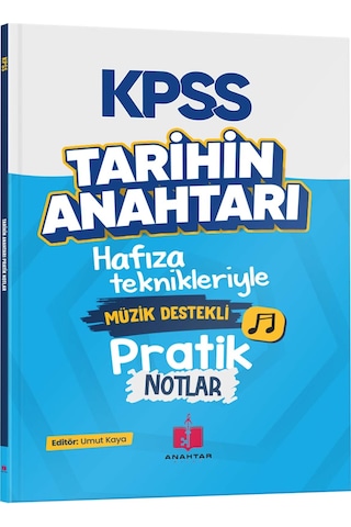 Kpss Tarihin Anahtarı Müzik Destekli Pratik Notlar - Umut Kaya