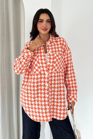 Kazayağı Gömlek Turuncu Turuncu