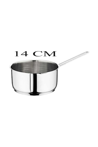Oms Çelik Kaçerola 14 Cm Sütlük/sosluk Gri