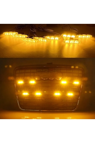 Motion003 4ü 1 Arada Yüzey Montajlı Araç Kumandası 24 Led Kırmızı Beyaz 12v Jeep Kamyon