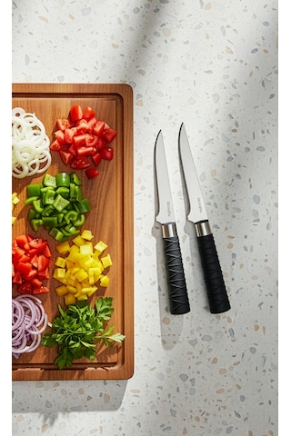 Sharplife 2 Parça Mutfak Bıçak Seti Siyah