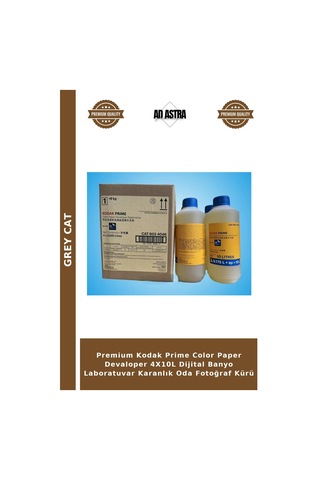Premium Kodak Prime Color Paper Devaloper 4x10l Dijital Banyo Laboratuvar Karanlık Oda Fotoğraf Kürü