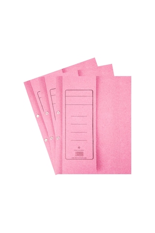 Alemdar Yarım Kapak Karton Kapsül Dosya 50'li Pembe