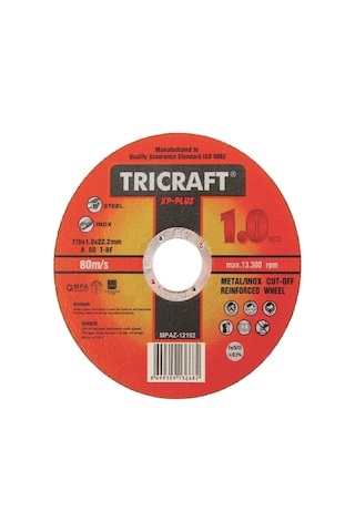 Trıcraft 3302 180 1.6 22 İnox Kesici Taş