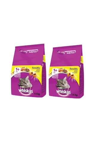 Whiskas Tavuklu ve Sebzeli Yetişkin Kedi Maması 2 x 1400 G