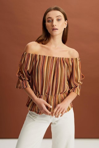 Alexandergardı Carmen Yaka Kol Detaylı Bluz B22-37900 001