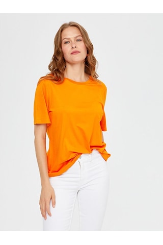 Yuvarlak Yaka Kısa Kol T-shirt S25tsh002 Bs25tsh00261 Orange