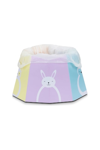 Babyjem Karton Seyahat Lazımlığı Desenli Beyaz