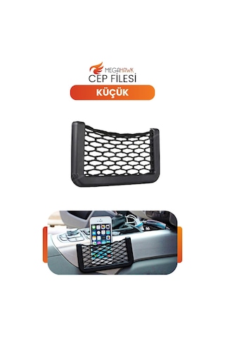 Araç İçi File Organizer Cep Torpido Düzenleyici Yapışkanlı Telefon Tutucu