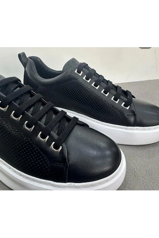 Scatto Erkek Deri Sneaker Siyah