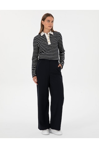 Pierre Cardin Kadın Lacivert Pantolon Kanvas-chino 50314119-vr033 Lacivert