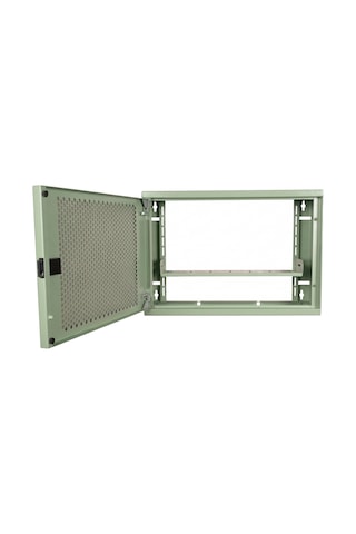Alfafonet Wifi Box 400 Duvar Tipi Modem Ve Wifi Kutusu 400x120x280 Mm Yeşil Perfore Metal Kapak Montajlı