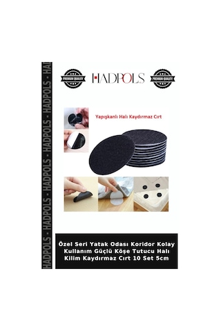 Özel Seri Yatak Odası Koridor Kolay Kullanım Güçlü Köşe Tutucu Halı Kilim Kaydırmaz Cırt 10 Set 5cm