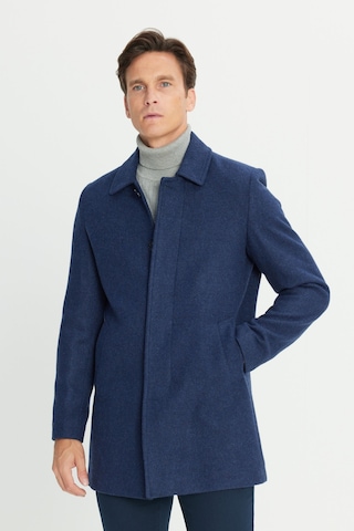 AC&Co / Altınyıldız Classics Erkek Lacı Standart Fit Normal Kesim Gömlek Yaka Yan Cep Yünlü Palto Lacı